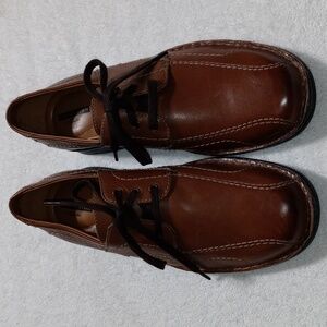 Clark’s Northam Edge Brown Leather Dress Shoes Size 9.5D Men's
